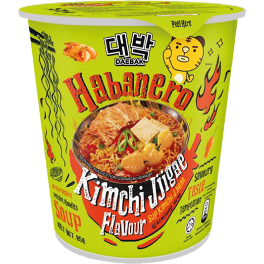 THT 27-06-2025 Daebak Habanero Noodles Soup Kimchi Jigae Cup 85g
