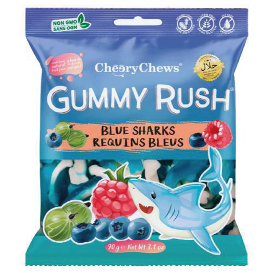 Gummy Rush Blue Sharks 90g