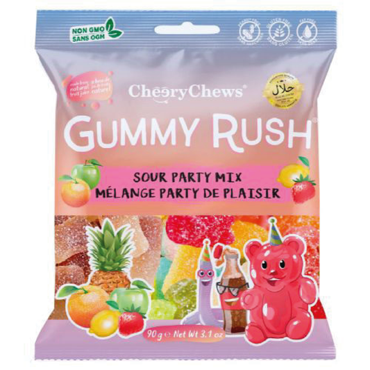 Gummy Rush Sour Party Mix 90g