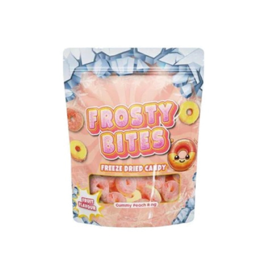 Frosty Bites Peach Ring Freeze Dried Candy 50g