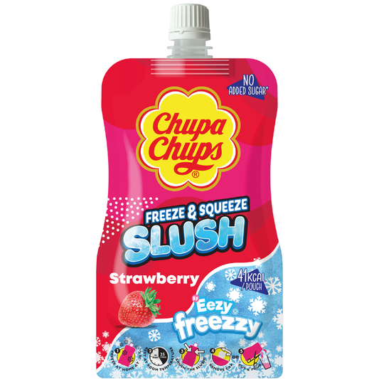 Chupa Chups Strawberry Slush Pouches 250ml