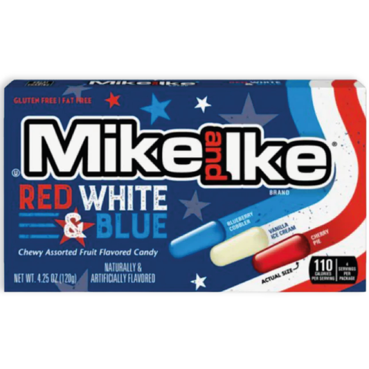 THT 30-06-2025 Mike & Ike Red White & Blue 120g 