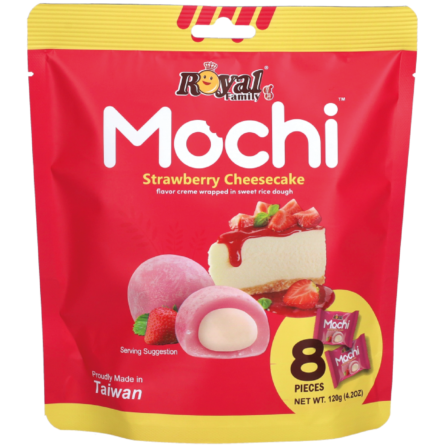 Royal Family Mochi Strawberry Cheese Cake 120g