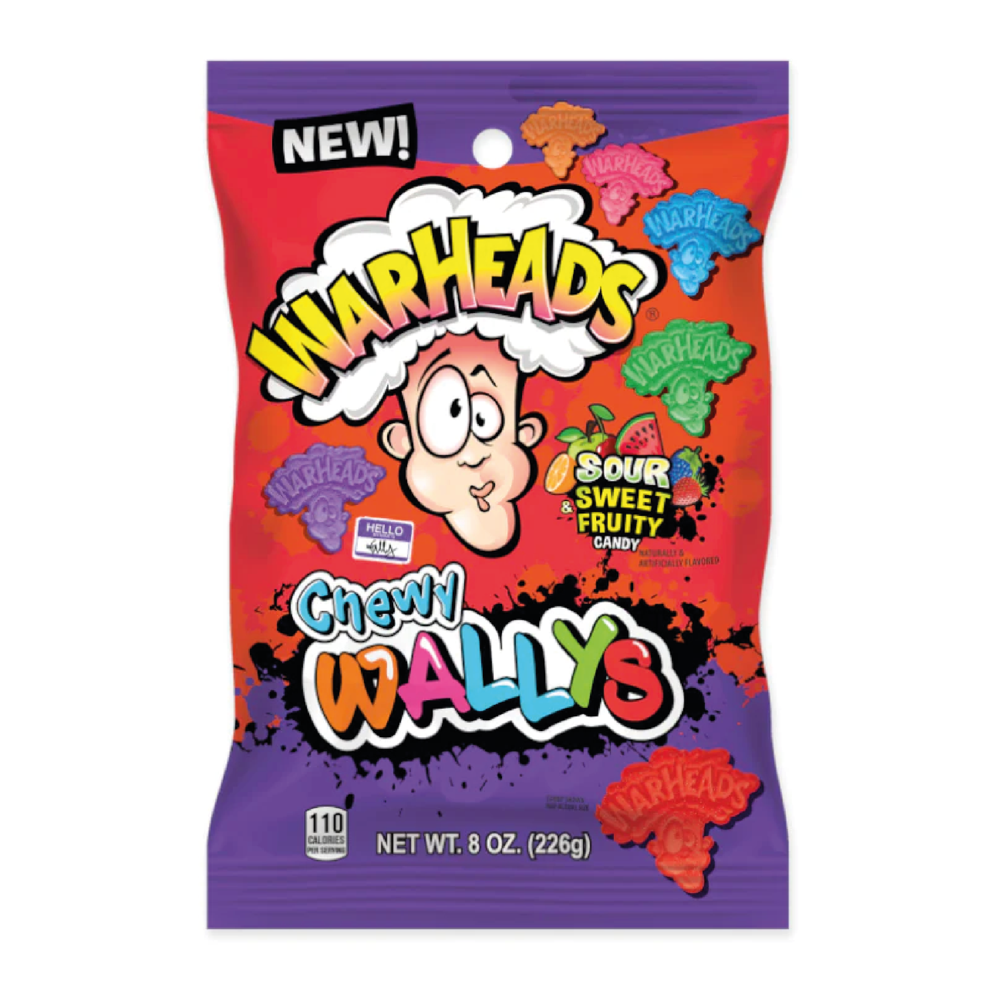 Warheads Chewy Cubes Peg Bag 141g