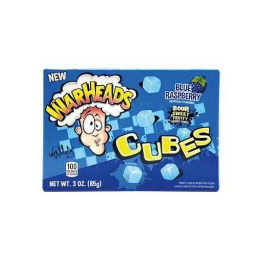 Warheads Blue Raspberry Cubes 99g