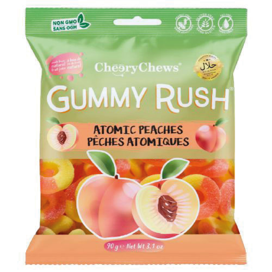 Gummy Rush Atomic Peaches 90g